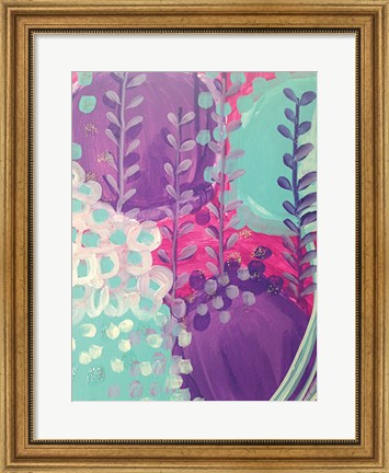 Framed Lavender Abstract Print
