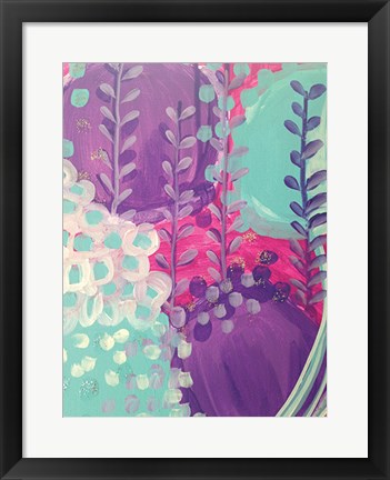 Framed Lavender Abstract Print