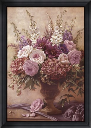 Framed Symphony Bouquet II Print
