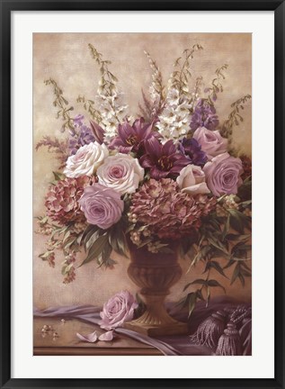 Framed Symphony Bouquet II Print