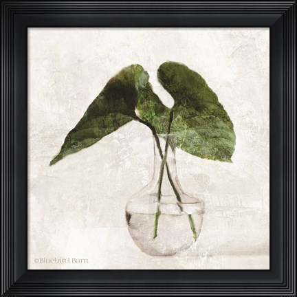 Framed Stems in Glass Print