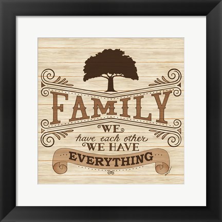Framed Family Print