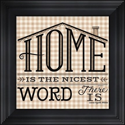 Framed Home Print