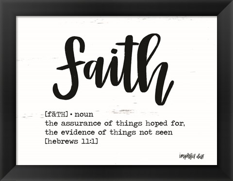 Framed Faith Print