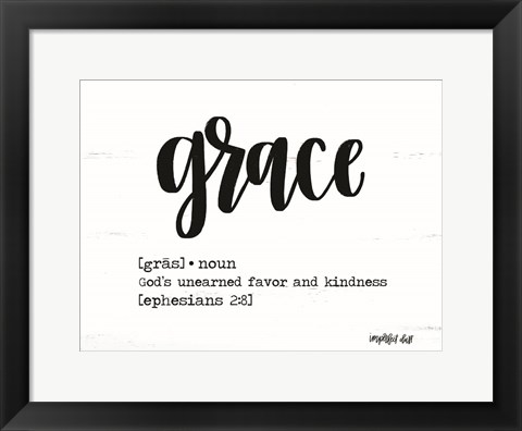 Framed Grace Print