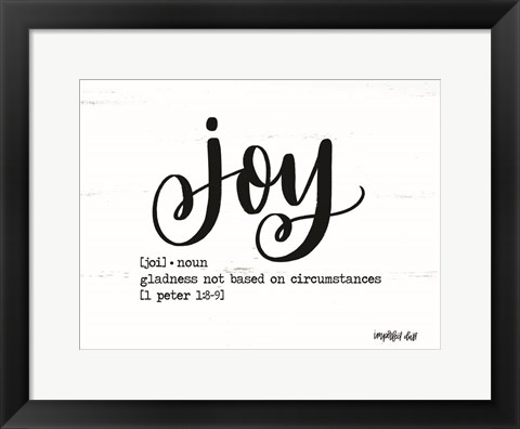 Framed Joy Print