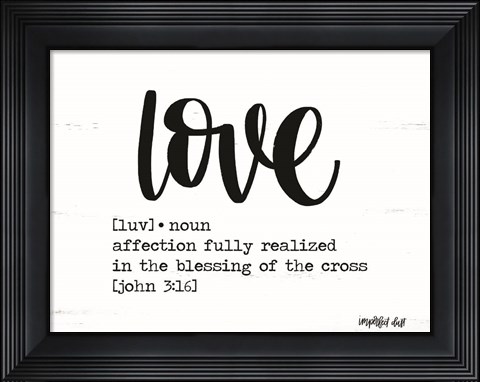 Framed Love Print