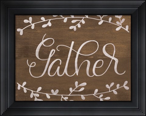 Framed Gather Leaf Print
