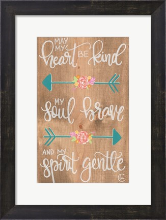Framed Gentle Spirit Arrows Print