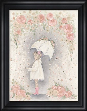 Framed Georgia in the Rain Print