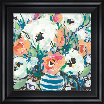 Framed Fancy Florals I Print
