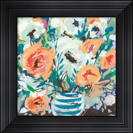 Framed Fancy Florals II Print