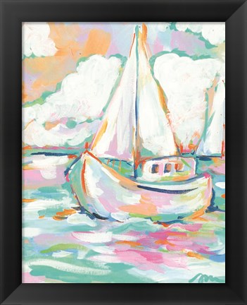 Framed Pink Sea Print