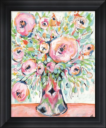 Framed Ikat Spring Print