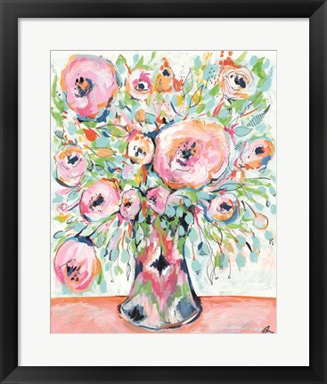 Framed Ikat Spring Print