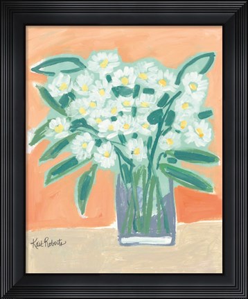 Framed Flowers Tell Me Secrets Print