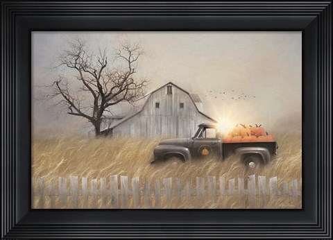 Framed Fall Pumpkin Harvest Print