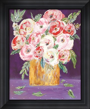 Framed Coming Up Roses Print