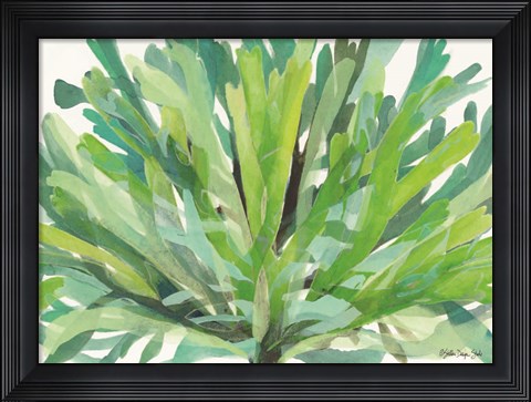 Framed Tropical Sea Grass 1 Print