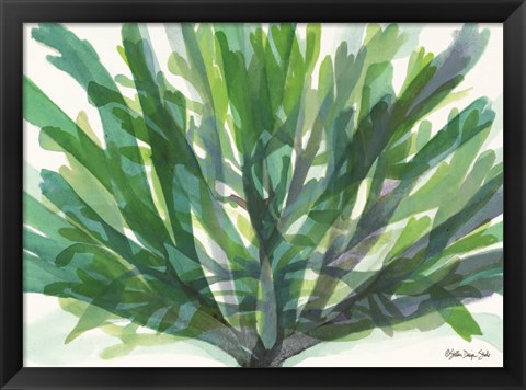 Framed Tropical Sea Grass 2 Print