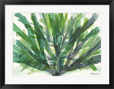 Framed Tropical Sea Grass 2 Print