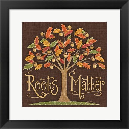 Framed Roots Matter Print