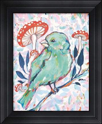 Framed Mushroom Forest Print