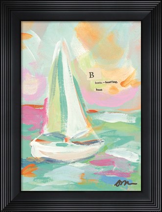 Framed Sailboat I Print