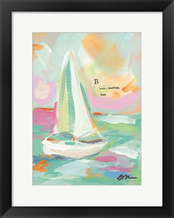 Framed Sailboat I Print