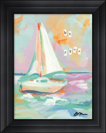 Framed Sailboat II Print