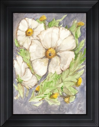 Framed Mitilija Poppies Print