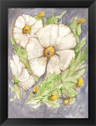 Framed Mitilija Poppies Print