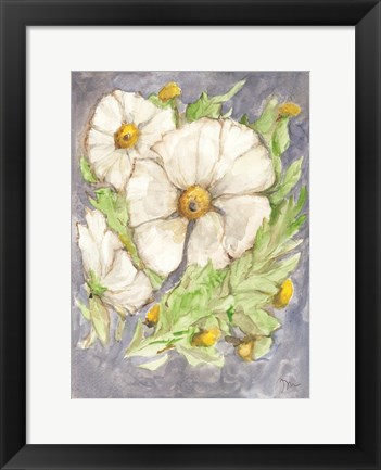 Framed Mitilija Poppies Print