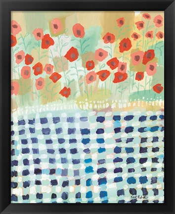 Framed Poppies and Picnics Print