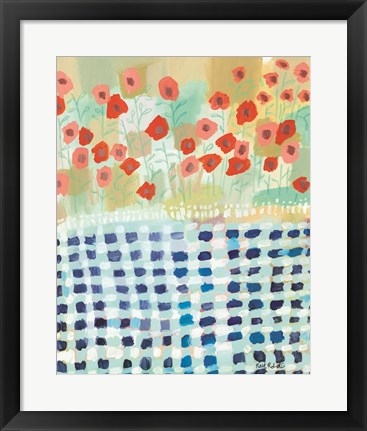 Framed Poppies and Picnics Print