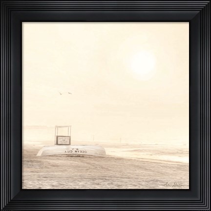 Framed Bleached Beach Print