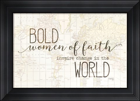 Framed Bold Women of Faith Print
