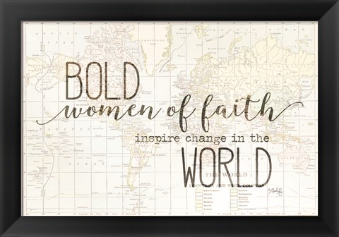 Framed Bold Women of Faith Print