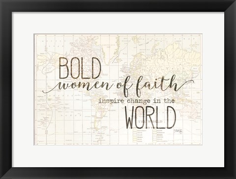 Framed Bold Women of Faith Print