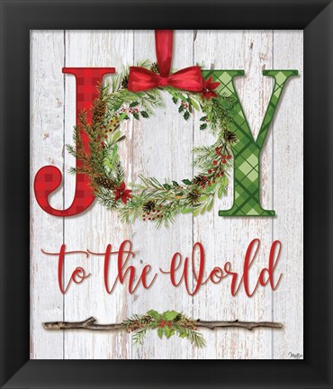 Framed Joy to the World Print