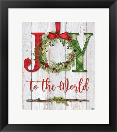Framed Joy to the World Print