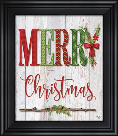Framed Merry Christmas Print
