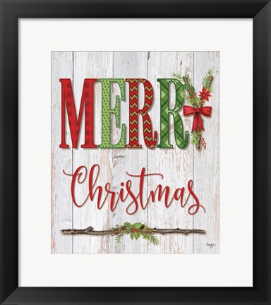 Framed Merry Christmas Print