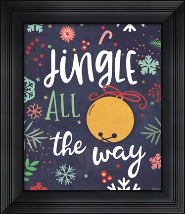 Framed Jingle All the Way Print