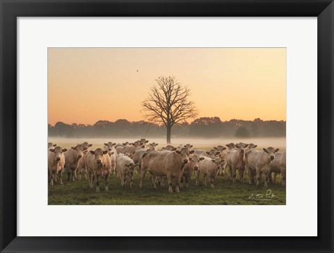 Framed Just Come Cows and A Dead Tree Print