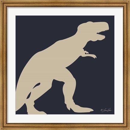 Framed Dino I Print