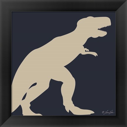 Framed Dino I Print