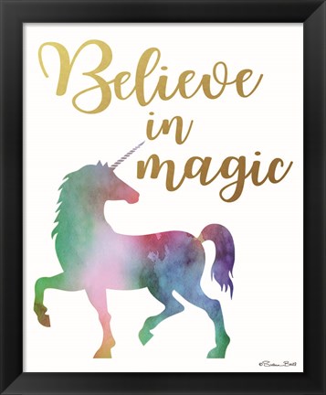 Framed Believe in Magic Print