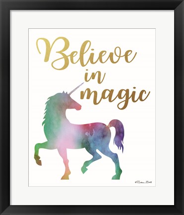 Framed Believe in Magic Print