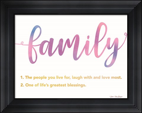 Framed Family Print